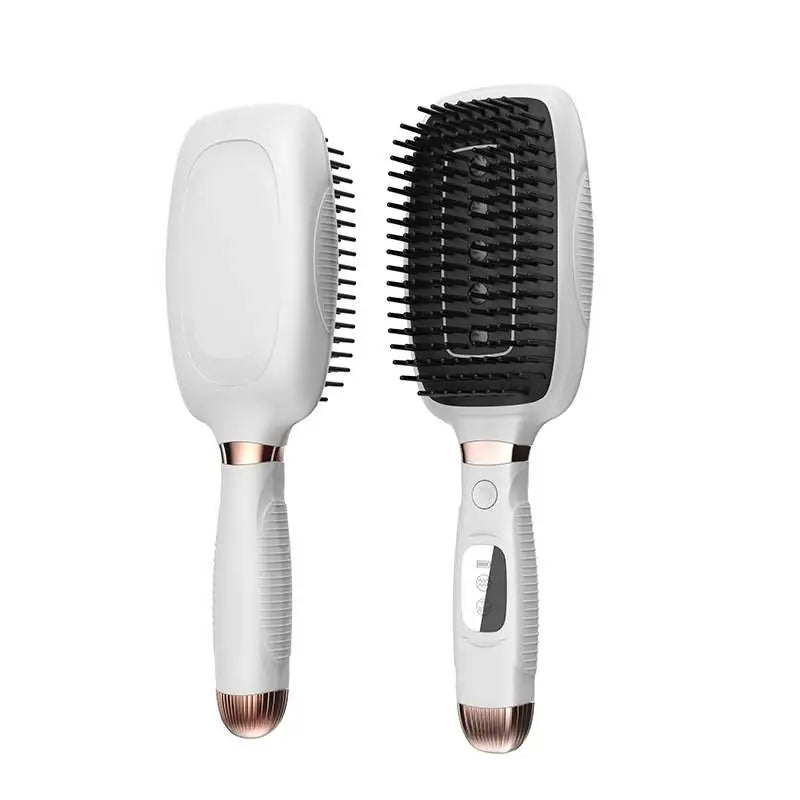 Laser Hair Care Comb – EMS, Thermotherapy & Vibration Electric Hair Comb SPOT White USB Type-C