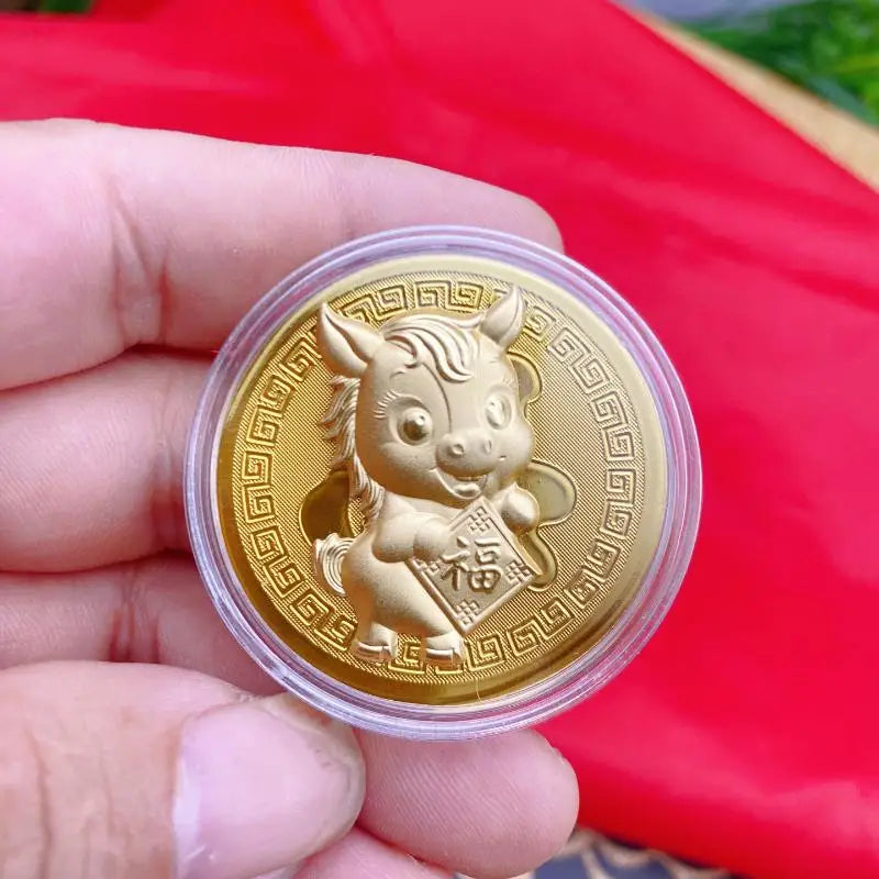 2026 Year of the Horse Commemorative Metal Coin | Lucky Zodiac Commemorative Coin SPOT A8