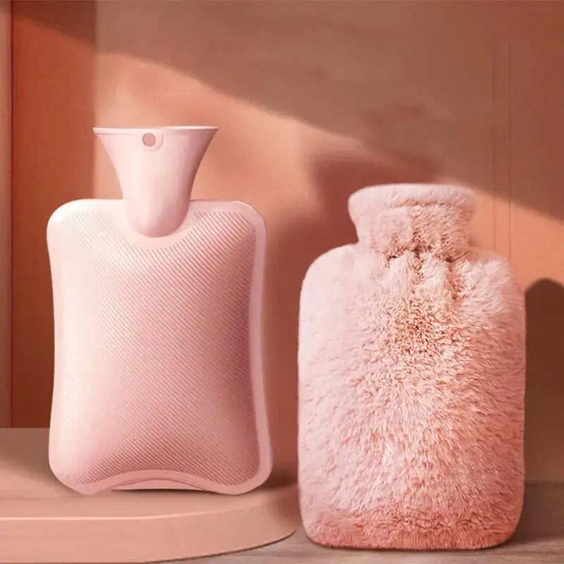 Plush Hot Water Bottle 1000ml – Soft Removable Washable Cover Hot Water Bottle SPOT