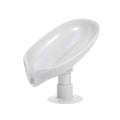 Leaf Shape Self-Draining Soap Dish – Non-Slip Holder Soap Dish SPOT C-Gray