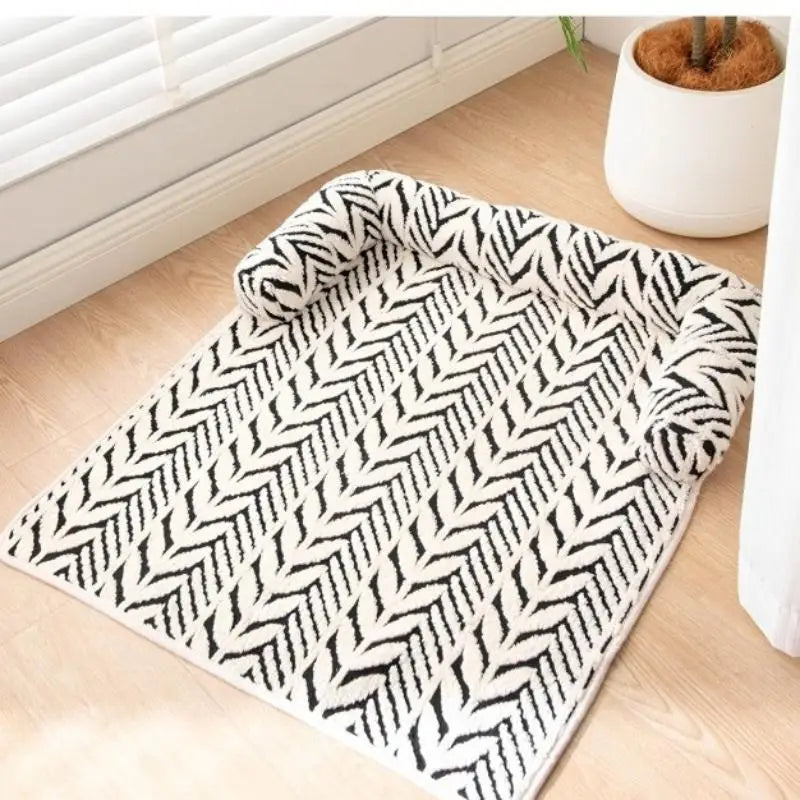 Soft Fluffy Pet Sofa Mat – Anti-Slip Dog & Cat Bolster Bed Pet Bolster Bed SPOT