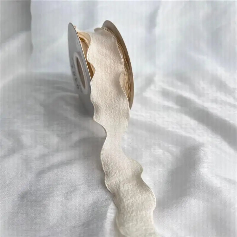 Wave Edge Chiffon Ribbon 10 Yards – DIY Gift & Bouquet Decor Decorative Craft Ribbon SPOT K NA