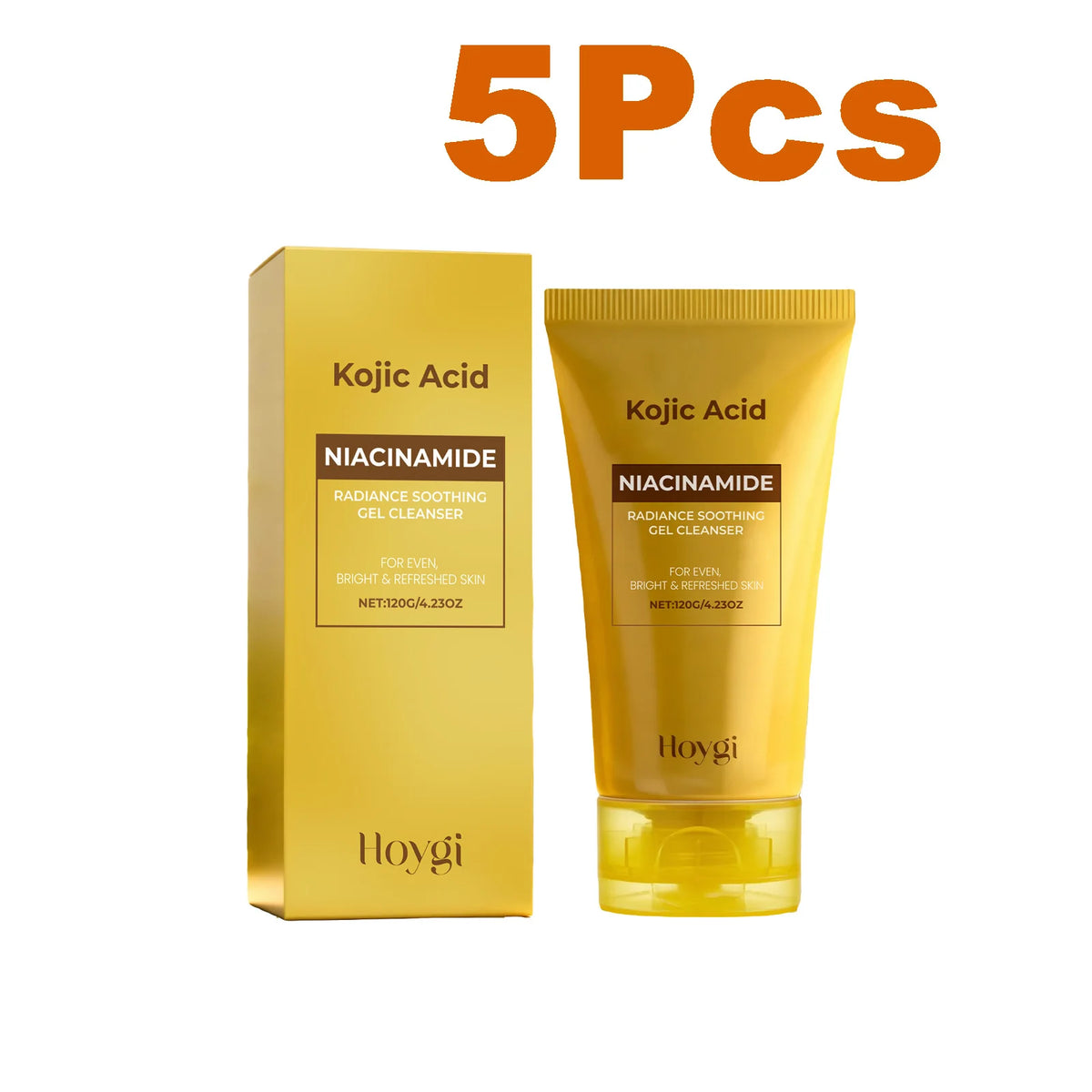 Kojic Acid & Niacinamide Brightening Face Wash | Hoygi Brightening Face Wash SPOT 5 x 120g Boxed