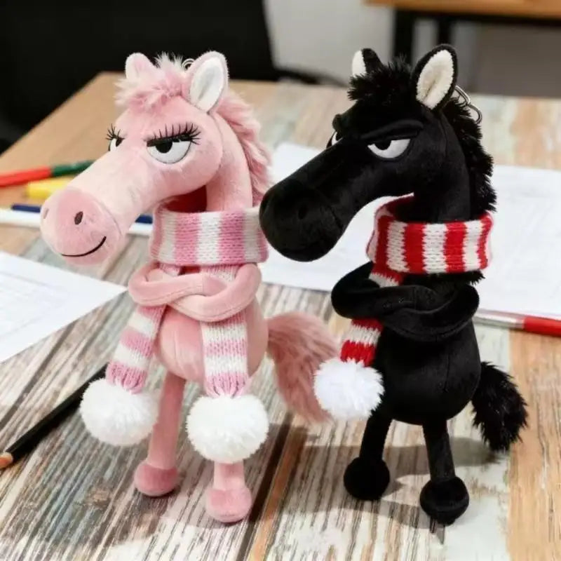 Plush Pony Keychain – Year of the Horse Cartoon Mascot Toy Plush Keychain SPOT