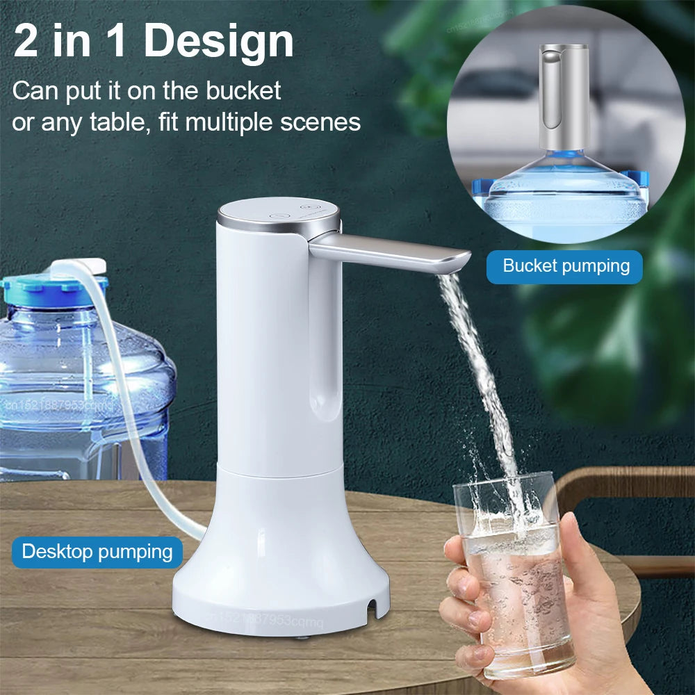 USB Rechargeable Electric Water Dispenser Pump for 19L Bottles Water Dispenser Pump SPOT