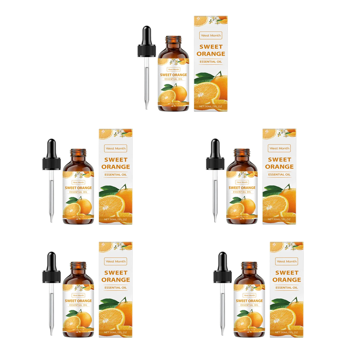 Sweet Orange Essential Oil – Hydrating Body Massage & Skin Care Essential Oil SPOT 5Pcs 30ml Sweet Orange