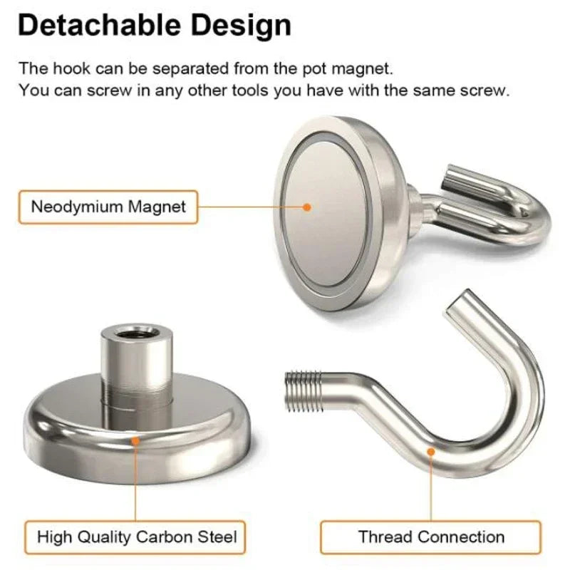 Heavy-Duty Magnetic Wall Hook – Stainless Steel Organizer Magnetic Wall Hook SPOT