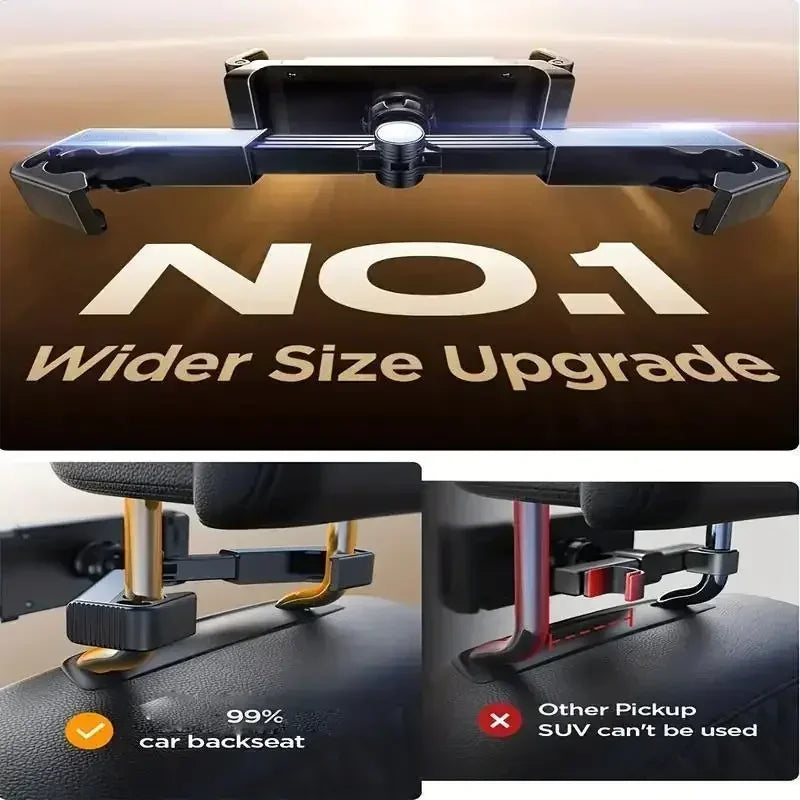Car Headrest Tablet Mount – 360° iPad Holder for Back Seat Car Tablet Mount SPOT