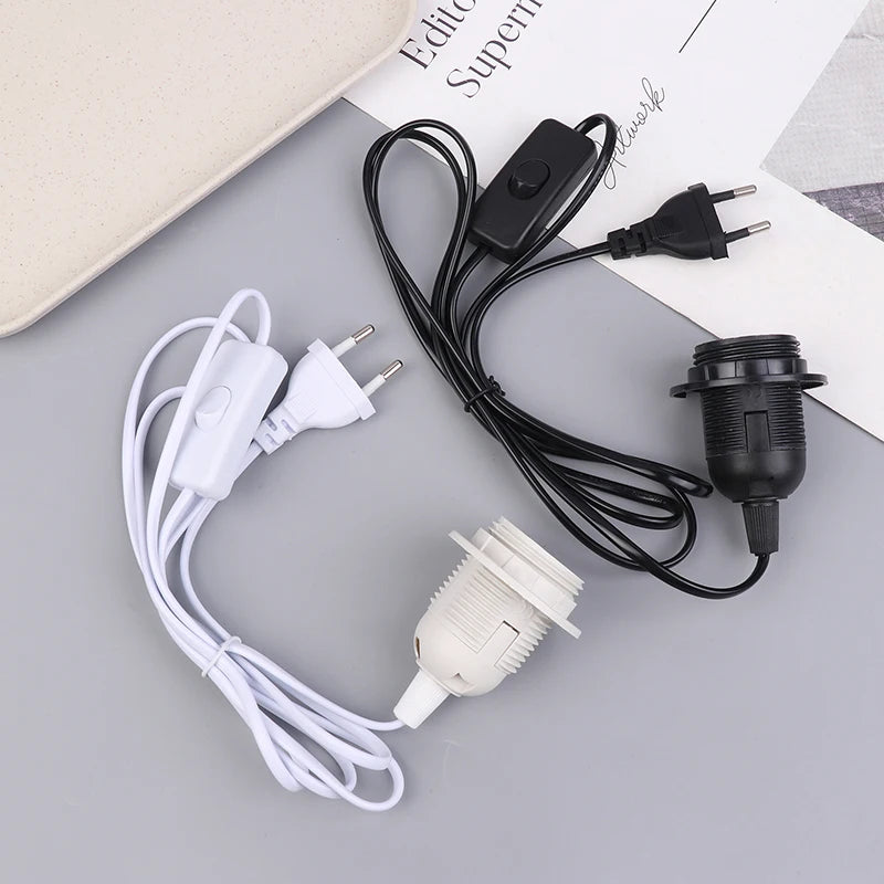E27 Pendant Lamp Socket with ON/OFF Cord 1.8M – EU Plug 220V Lamp Socket Holder SPOT