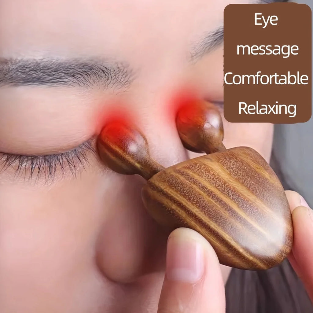 Sandalwood Face Massager – Snail Facial Meridian Tool Facial Massage Tool SPOT