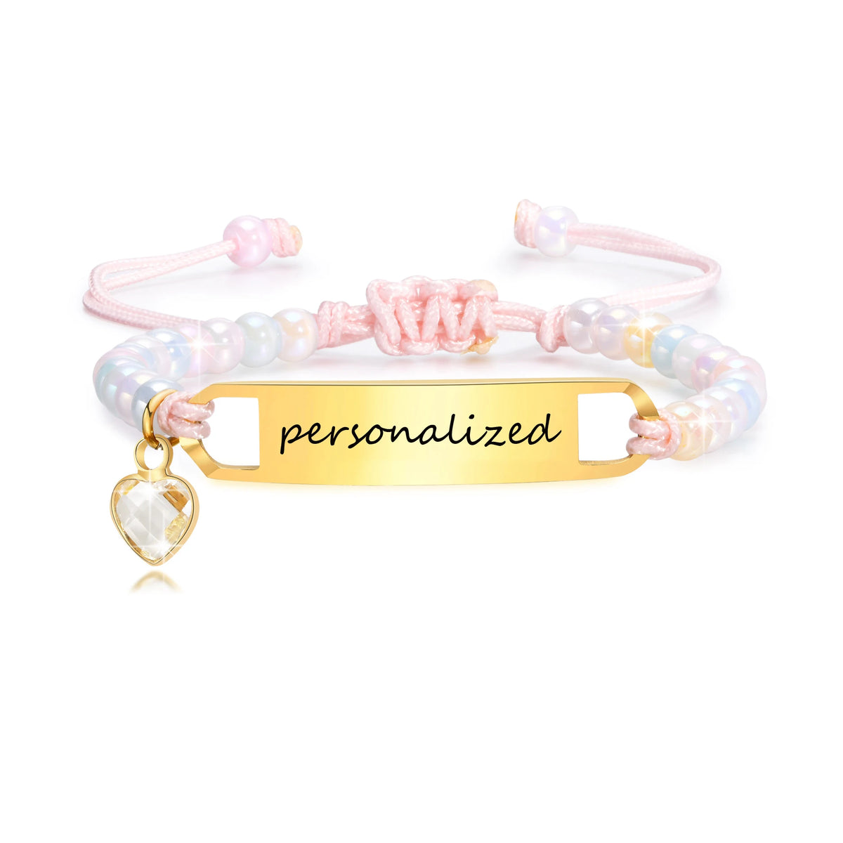 Personalized Engraved Name Bar Bracelet – Kids Birthday Gift Personalized Kids Bracelet SPOT