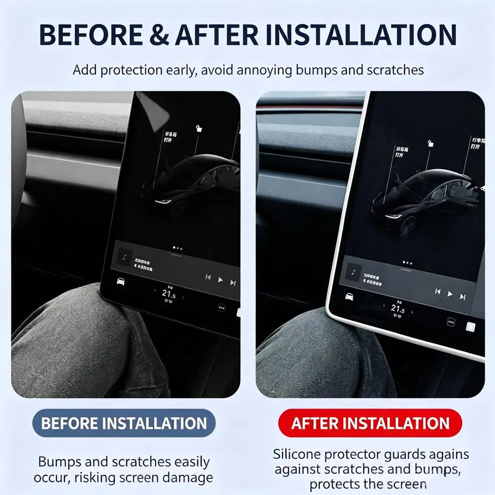 Tesla Model Y Juniper 2026 Silicone Screen Bezel Protector Screen Bezel Protector SPOT