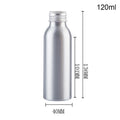 Silver Aluminum Refillable Bottle 30ml–250ml | Screw Cap Refillable Travel Bottle SPOT 120ml