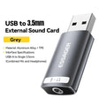 Essager USB External Sound Card – 3.5mm Audio Adapter USB Audio Adapter SPOT USB to Single 3.5mm
