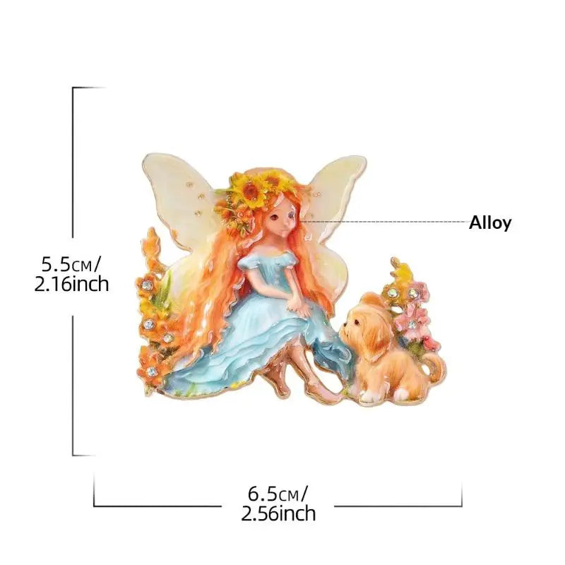 Butterfly Elf Enamel Brooch – Cartoon Princess Pin Badge Enamel Brooch Pin SPOT