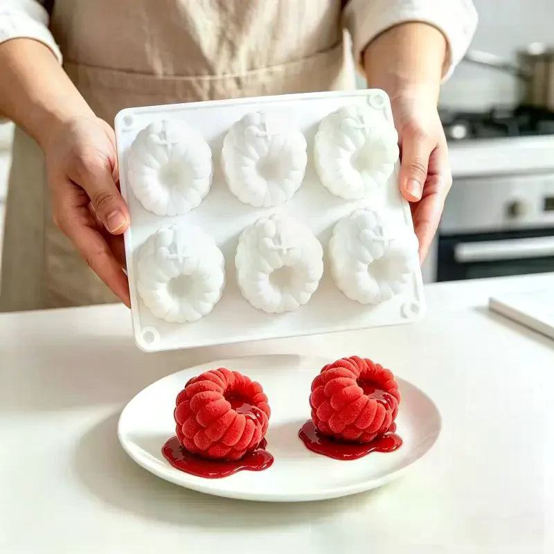 Fruit-Shaped Silicone Cake Mold – Strawberry & Mango Mousse Silicone Baking Mold SPOT