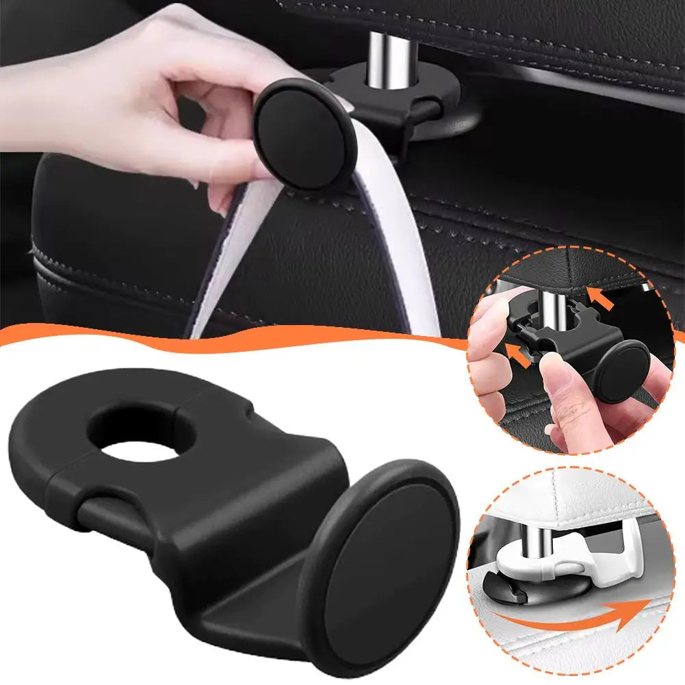 Car Headrest Hook – ABS Rear Seat Bag Hanger Organizer Car Seat Hook SPOT