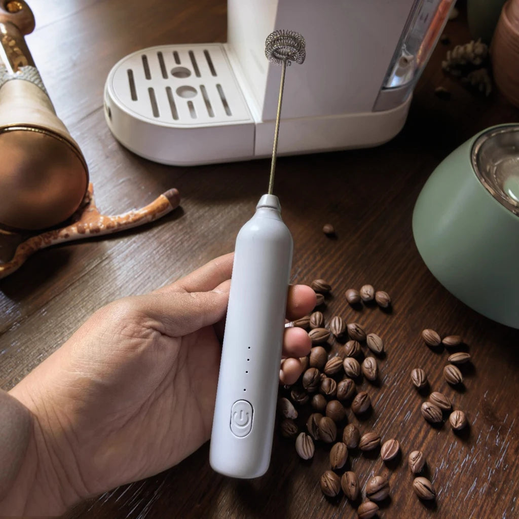 USB Rechargeable Electric Milk Frother & Coffee Whisk Mixer Electric Milk Frother SPOT