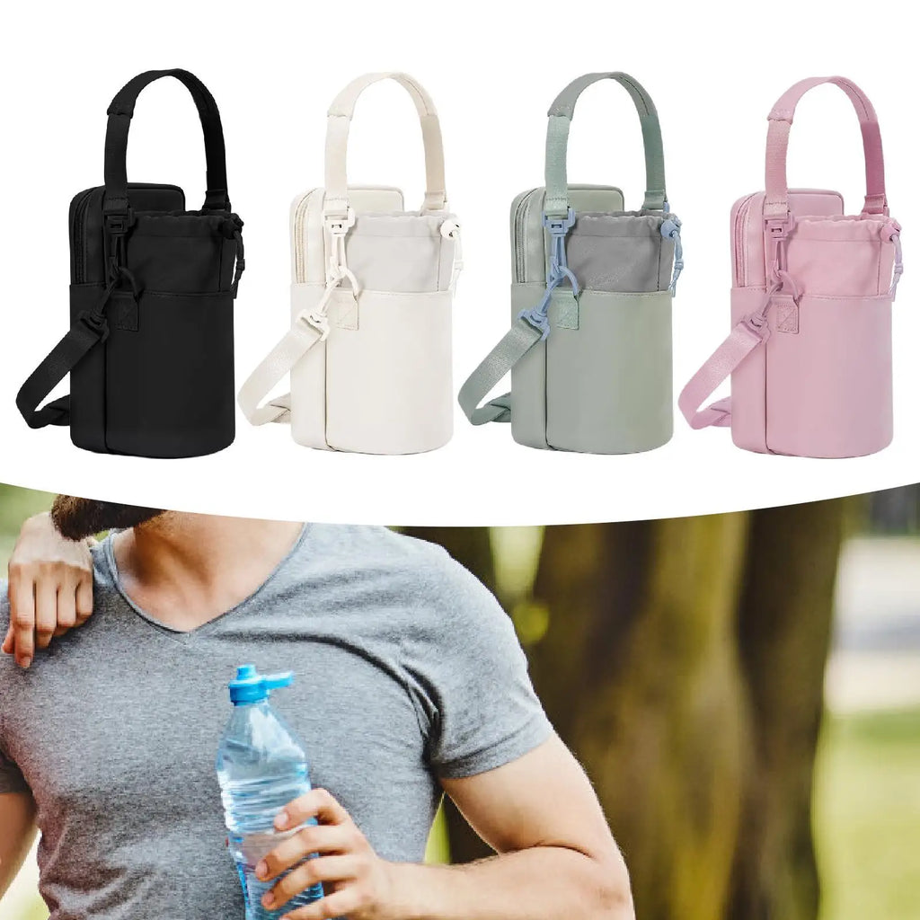 Water Bottle Carrier Bag with Shoulder Strap & Phone Pocket Bottle Carrier Bag SPOT