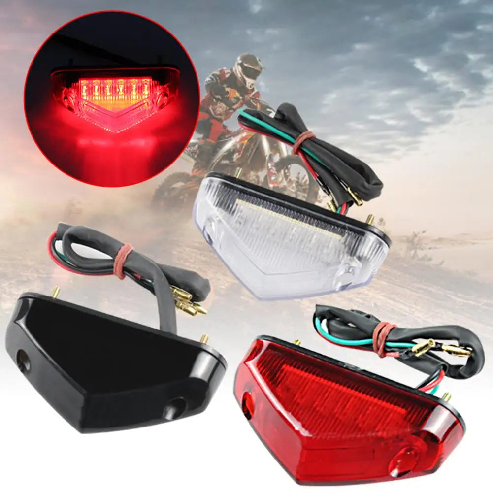 Universal 12V Motorcycle LED Tail Light – Brake & License Plate Motorcycle Tail Light SPOT