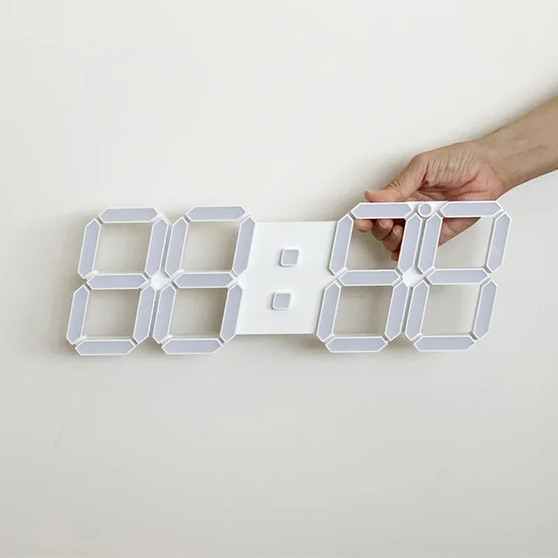 3D LED Large Digital Wall Clock with Remote Control LED Wall Clock SPOT