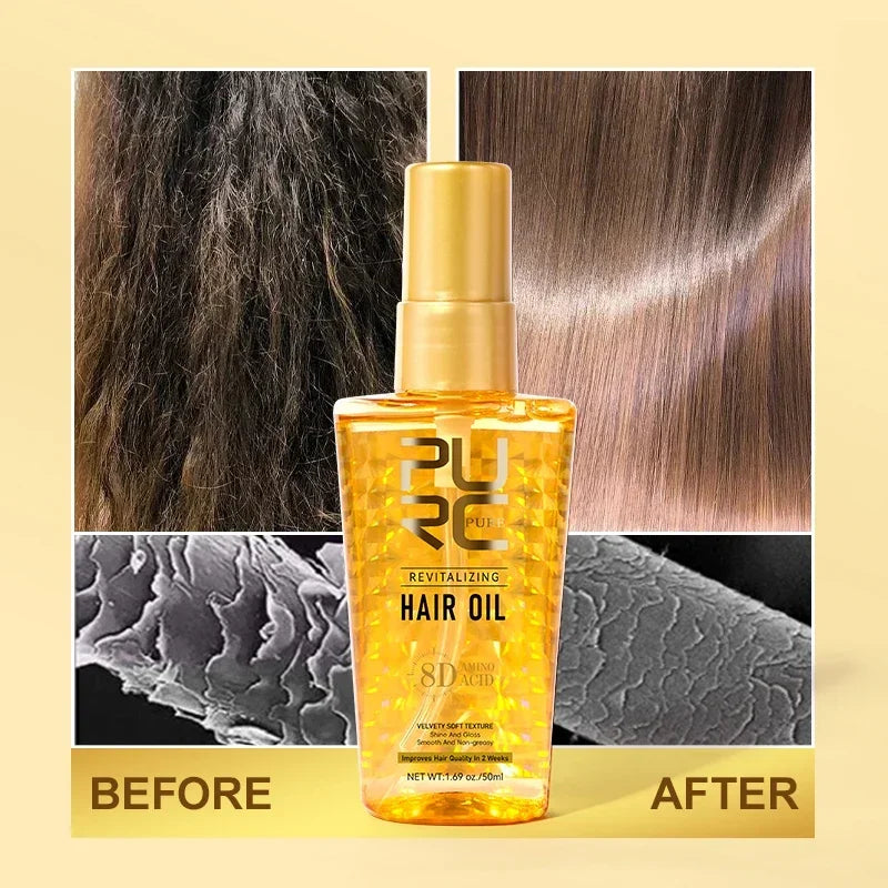 PURC Argan & Amino Acid Hair Oil – Frizz Control Serum 50ml Hair Oil Serum SPOT