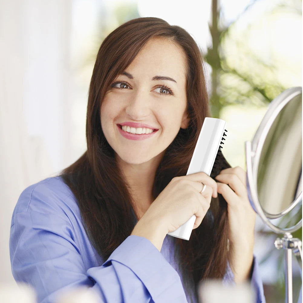 3-in-1 Electric Hair Straightener Brush – Curl & Style Hair Straightener Brush SPOT