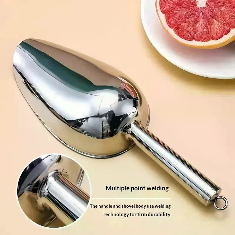 Thickened Stainless Steel Ice Scoop – Bar & Kitchen Tool Kitchen Ice Scoop SPOT