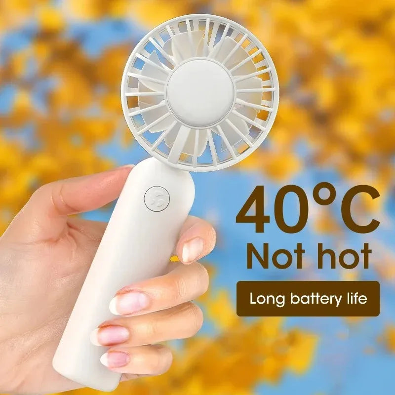 Portable Mini USB Rechargeable Handheld Fan – 3 Speeds Handheld Mini Fan SPOT