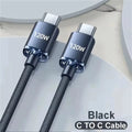 120W Fast Charging Nylon Braided USB-C Cable | Quick Charge USB Charging Cable SPOT Black C TO C 1m