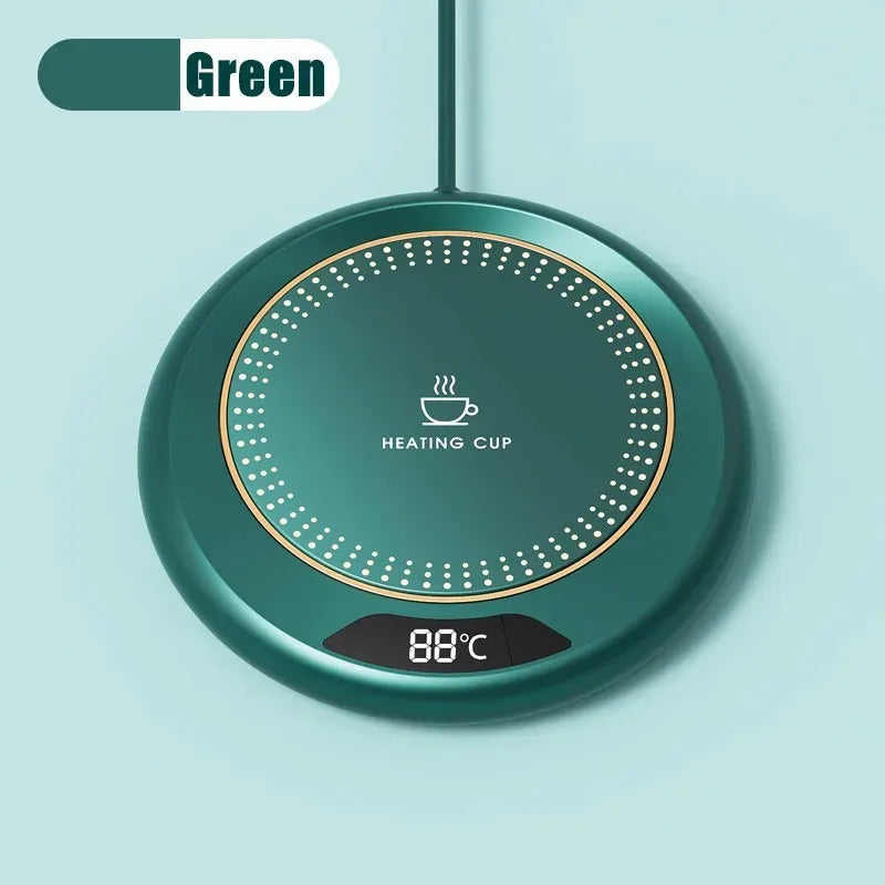 USB Heated Mug Coaster – 3-Speed Temp Control 55–75°C USB Mug Warmer SPOT