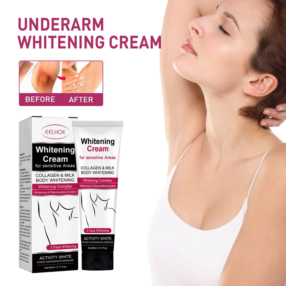 Eelhoe Body Brightening Cream – Underarm & Skin Tone Lotion Body Brightening Cream SPOT