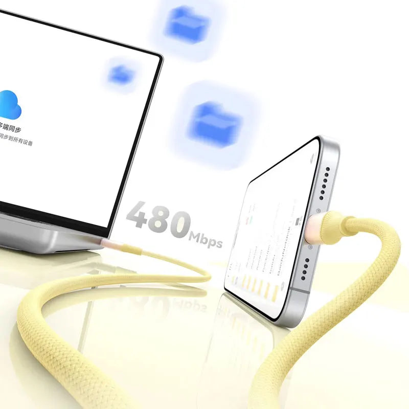 120W USB-C Fast Charging Cable – Nylon Braided Type-C Cord USB-C Charging Cable SPOT