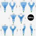 10-Pack Full-Size Dental Impression Trays – Mesh Plastic Lab Dental Impression Trays SPOT BU