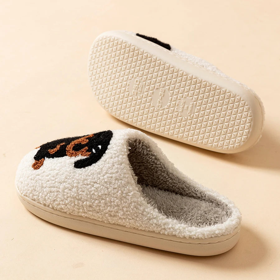 Dachshund Dog Women's Indoor Slippers – Cozy Winter Cotton Women's Indoor Slippers SPOT