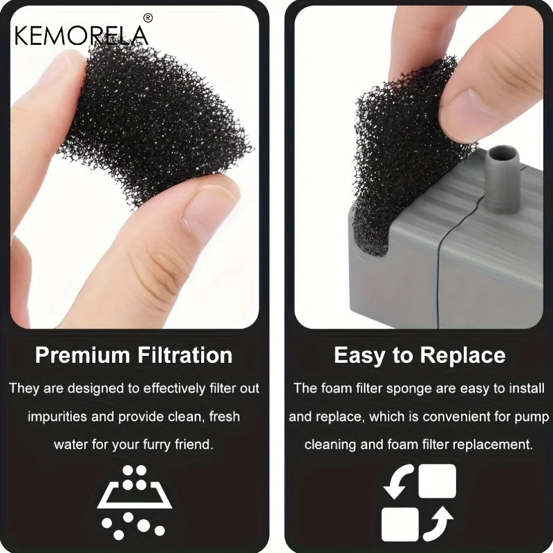 Kemorela Pet Fountain Foam Filters – Petkit Eversweet Compatible Pet Fountain Filter SPOT