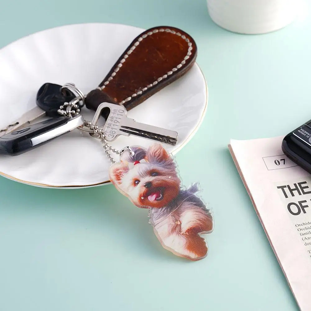 Acrylic Running Dog Keychain Pendant – Car & Backpack Charm Keychain Charm Pendant SPOT