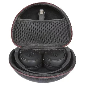 Hard Shell Headphone Carrying Case – Nylon Travel Bag Headphone Carrying Case SPOT Upgrade Red
