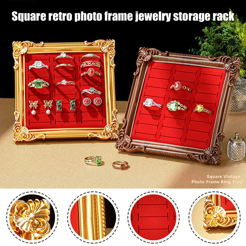 Vintage Jewelry Display Rack – European-Style Ring & Necklace Stand Jewelry Display Rack SPOT