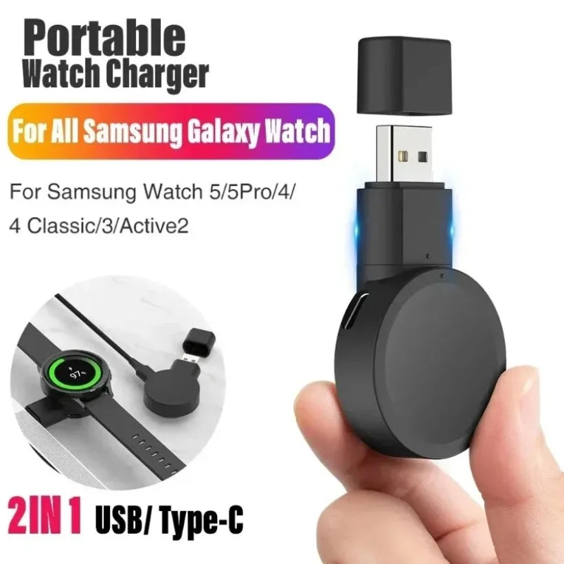 VIKEFON Samsung Galaxy Watch Wireless Charging Dock – 3W USB Wireless Watch Charger SPOT