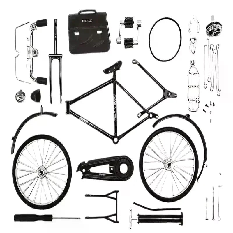 Retro 90s DIY Bicycle Model Kit – Semi-Alloy Assembly Toy DIY Model Kit SPOT
