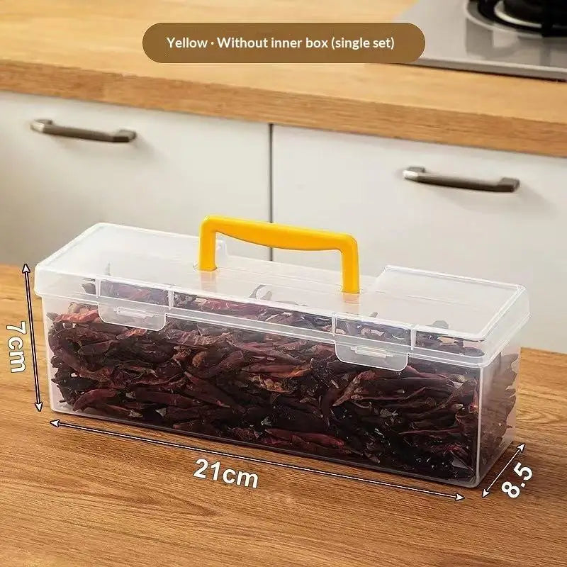 Clear Divided Plastic Storage Organizer – Removable Compartments Food Storage Organizer SPOT one size A1