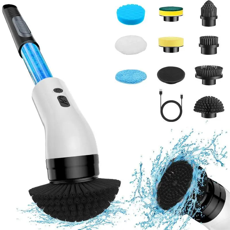 9-in-1 USB Electric Spin Scrubber – Rechargeable Cleaning Brush Electric Spin Scrubber SPOT