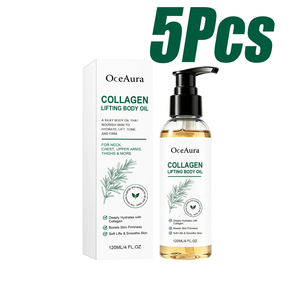 OceAura Collagen Firming Body Oil Vitamin C & E 120ml Firming Body Oil SPOT 5 x 120ml Boxed