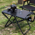 Foldable Carbon Steel Camping Table – Portable BBQ & Picnic Foldable Camping Table SPOT black