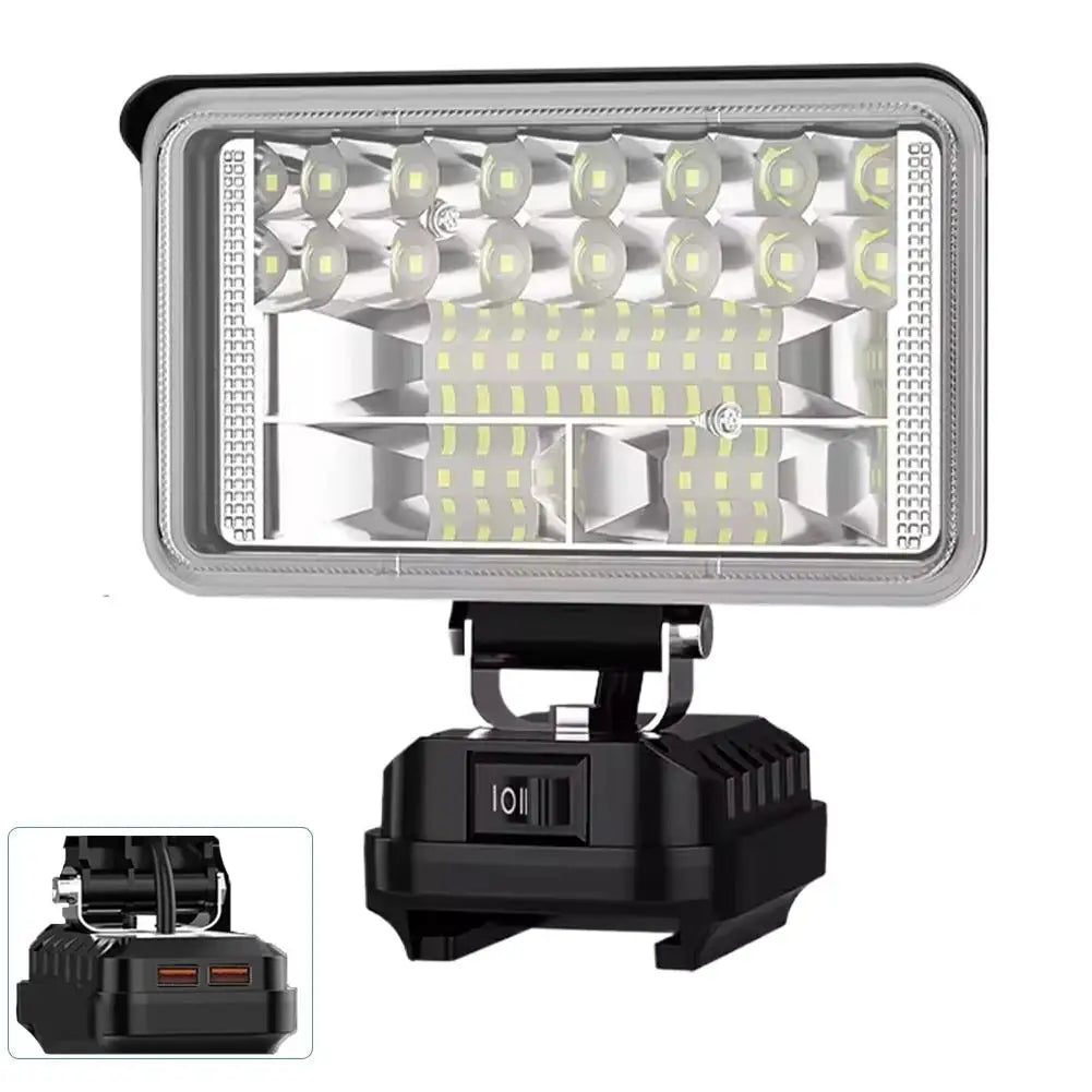 Makita 18V Cordless Work Light IP65 Waterproof + Dual USB Cordless Work Light SPOT 4 inch