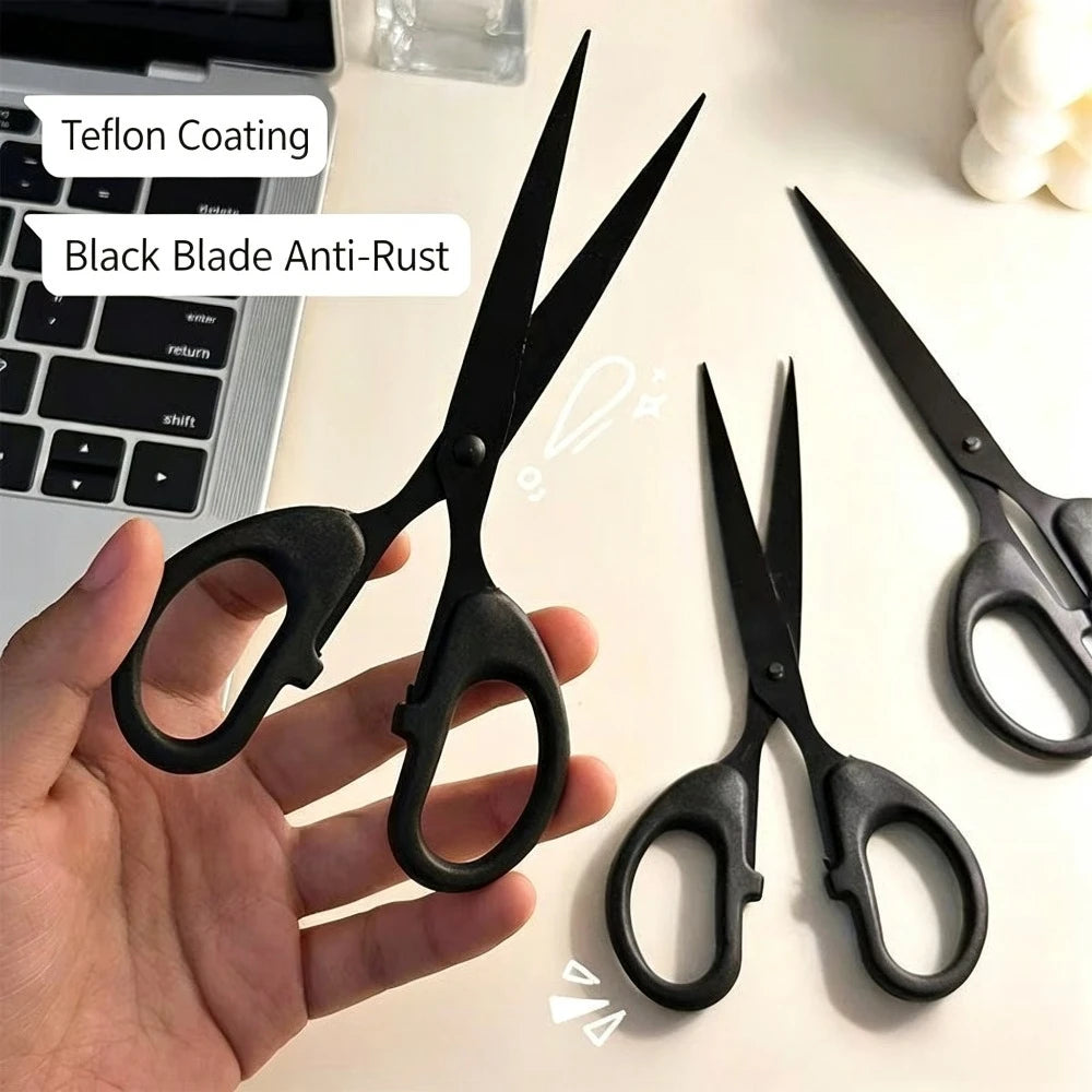 2-Pack Teflon Non-Stick Scissors – Anti-Rust Comfort Grip S-XL Non-Stick Scissors SPOT