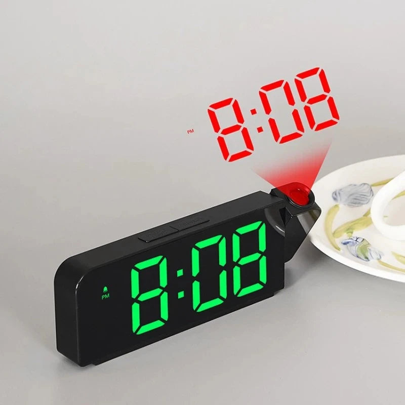 LED Projection Alarm Clock USB – Temp, Date & Night Mode Projection Alarm Clock SPOT