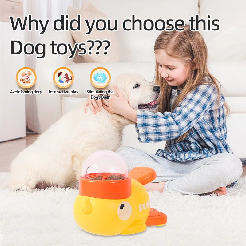 KEMORELA Duck Treat Dispenser Toy for Cats & Dogs Pet Treat Dispenser SPOT