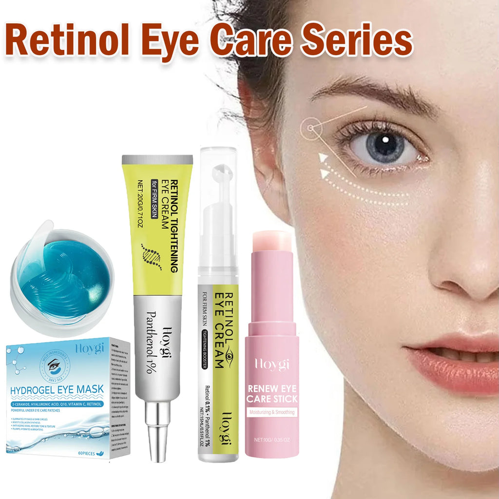 Hoygi Retinol Eye Cream, Serum, Stick & Patches | Anti-Aging Retinol Eye Care Set SPOT